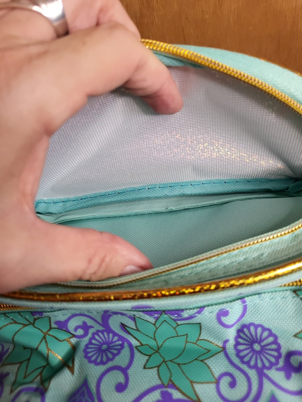 Disney Princess Jasmine Backpack in Teal, Gold and Purple - Picture 9 of 14